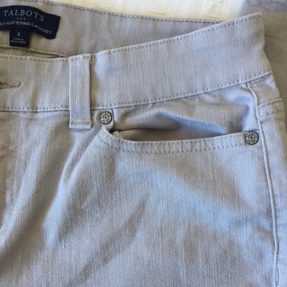 Talbots Simply Flattering 5-Pocket Gray Jeggings Size 8 - Picture 7 of 9